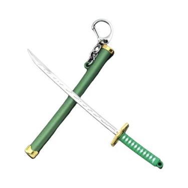 Imagem de Chaveiro De Mini Espada De Anime Para Homens E Mulheres, Katana Com Ba