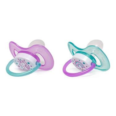 Imagem de Kit 2 Chupeta Comfort Buba Tamanho 1 Noturna Unicórnio