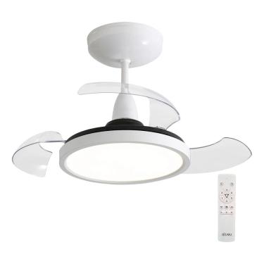 Imagem de Ventilador Teto Branco 70cm Controle Remoto Bivolt - Aliseu