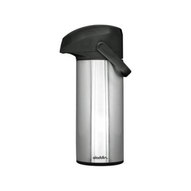 Imagem de Garrafa Ter.Aladd.Massi Inox.1,0Lt - ALADDIN, 1L, Prata e Preto