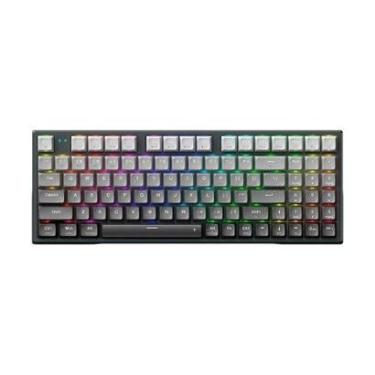 Imagem de Teclado Mecânico Gamer Machenike Preto k500f-B94 CRYSTAL Pro Tri-Mode, Switch Jade Green - JJ02GY00F-Unissex