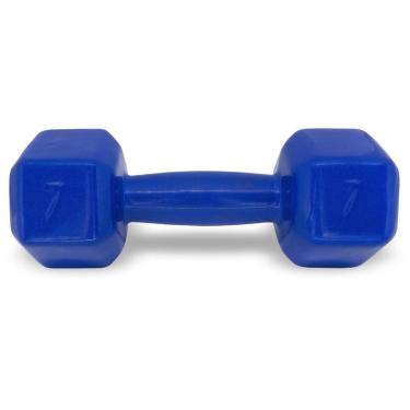 Imagem de Halter Sextavado Emborrachado 7 Kg-Unissex