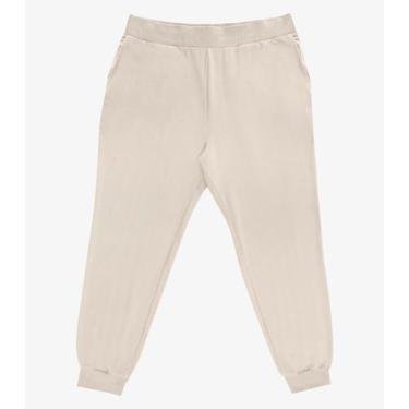 Imagem de Calça Jogger Feminina Plus Size Secret Glam Bege, Plus G3, Bege