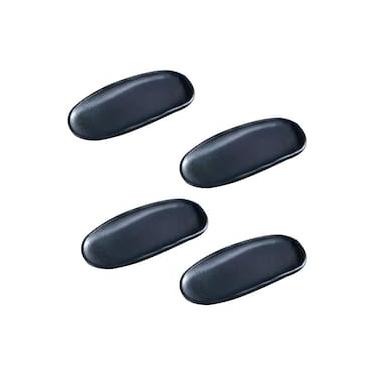 Imagem de Conjunto de Travessas Ovais Rasas Porto Brasil Orgânico Preto Matte 16,5x8cm - 4 Peças