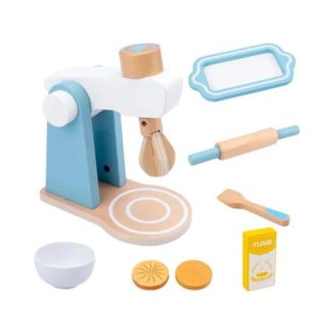Imagem de Conjunto De Brinquedos De Cozinha De Madeira Para Crianças: Cafeteira,