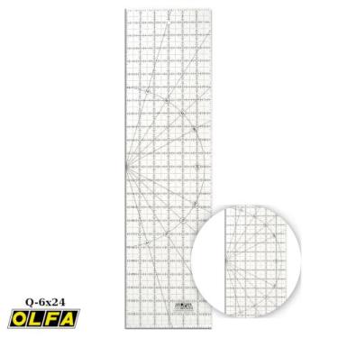 Imagem de Régua para Patchwork Quilt Olfa QR-6x24 15x60cm