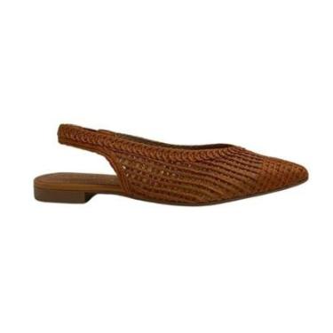 Imagem de Sapatilha Valentina Feminina 373252 Marrom-Feminino