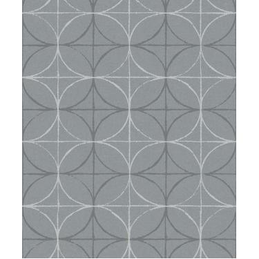 Imagem de Papel de parede importado AVALON 223 - ACABAMENTO TNT. - Edantex, Cinz