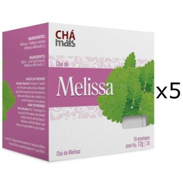 Imagem de Chá de Melissa Kit com 5 Caixas de 10 Sachês cada - Clinicmais