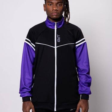 Imagem de Jaqueta De Helanca LRG Transfer Masculina - Preto/Roxo-Masculino