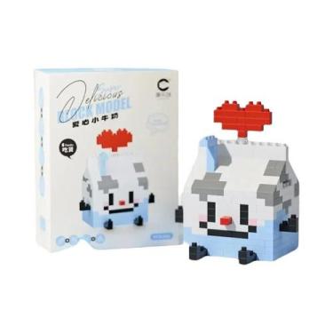 Imagem de Blocos De Montar Mini Brinquedo De Quebra-Cabeça De Alimentos: Abacate