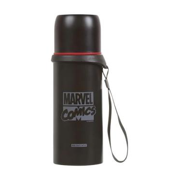Imagem de Garrafa Térmica Aço 350ml Com Alça Marvel Comics Dmw 11798 - Dermiwil