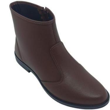 Imagem de Bota Moleca Feminina Napa com Zíper e Detalhe Liso-Feminino