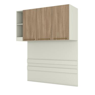 Imagem de Ponte Modular 3 Portas 145cm New Predileto Mc13 Areia Hp Jequitibá - Henn