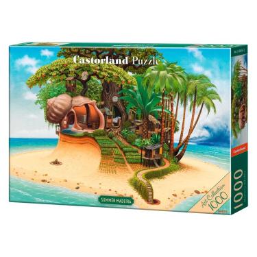 Imagem de Puzzle 1000 Peças Casa de Madeira Jacek Yerka Castorland 105434