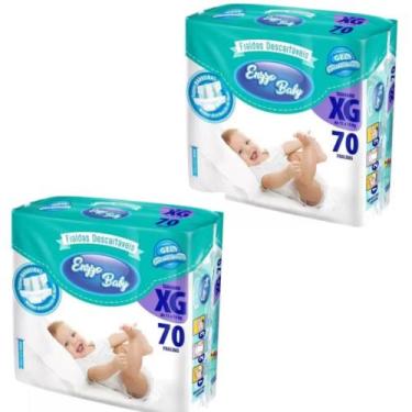 Imagem de KIT 2 PCT Fraldas Descartáveis Atacado Barato Enzzo Baby Pacotão Todos