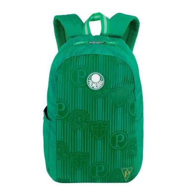 Imagem de Mochila Escolar Juvenil G Sestini 076265-06 Palmeiras Escudos, Verde