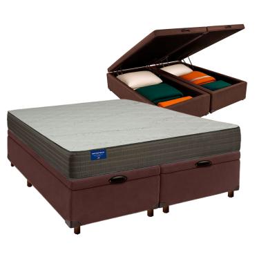 Imagem de Cama + Bau Blindado e Colchão D33 Queen - Orthotech Inducol