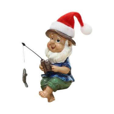 Imagem de Figurinha De Anão Pescador De Natal, Decoração Criativa Para Casa, Pre