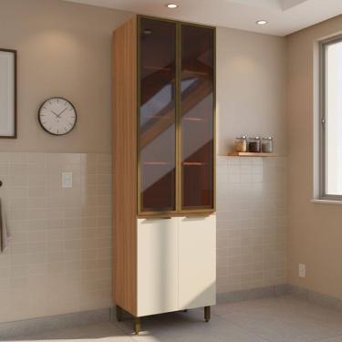 Imagem de Paneleiro com Vidro 4 Portas Lumina Telasul