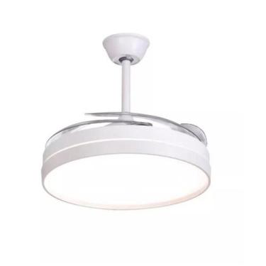 Imagem de Ventilador Opus Led Teto Controle Remoto Pás Retrátil Bivolt Branco e 