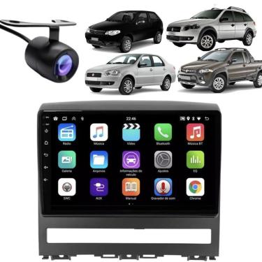 Imagem de Central Multimídia Automotiva E-tech Premium 2 Din 9 POLEGADAS Wi-Fi e Bluetooth com Câmera de Ré e Moldura Preta