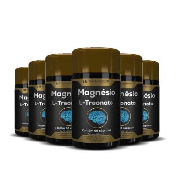 Imagem de 6X MAGNESIO TREONATO 60CAPS HF SUPLEMENTOS-Unissex