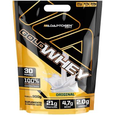 Imagem de Whey Gold Adaptogen Refil 900g 100% Whey Protein Original-Unissex