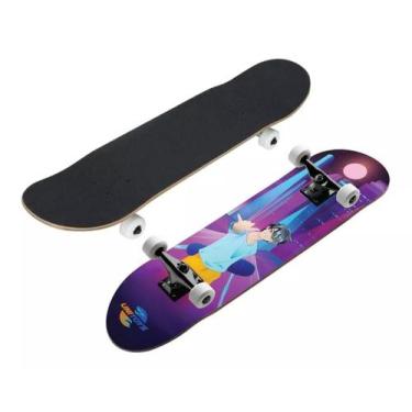 Imagem de Skate Semi Profissional Montado Truck Rolamento Abec 5 Unitoys
