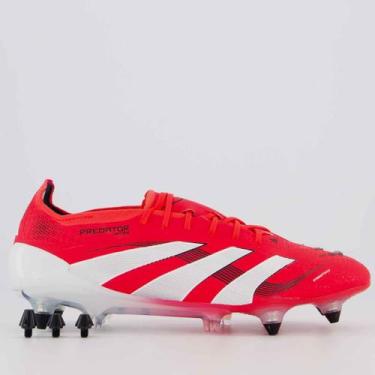 Imagem de Chuteira Adidas Predator Elite SG Campo Vermelha, 40
