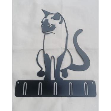 Imagem de Porta chaves de Metal Gatinho - Metalvis
