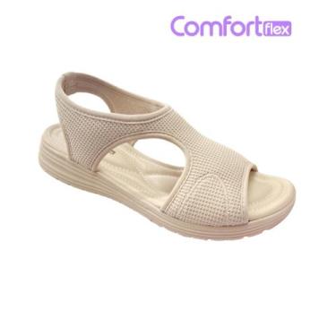 Imagem de Sandalia Feminina 23-51402 Comfortflex Ortopédica, Paris almond, 36