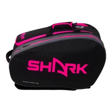 Imagem de Raqueteira Shark Beach Tennis BT Preta e Cinza, Preto, Rosa