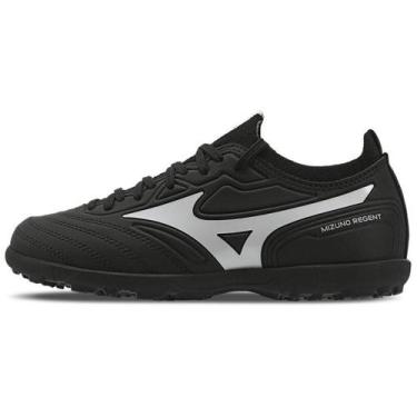 Imagem de Chuteira Society Infantil Mizuno Regent, Preto, 32