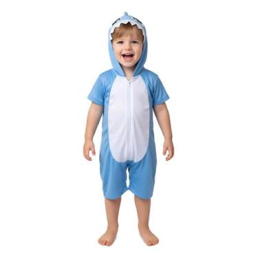 Imagem de Fantasia Infantil Roupa Safari Leão Porco Coelho Tubarão Com Zíper e R