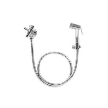 Imagem de Ducha Higiênica Titânio com Registro e Derivação Cromado - Perflex