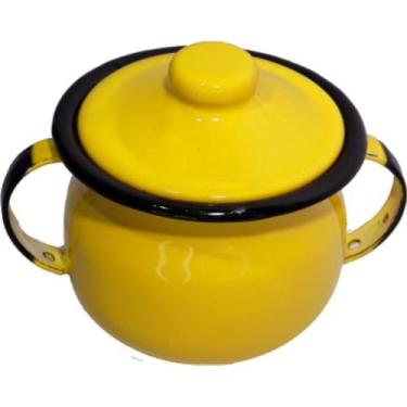 Imagem de Açucareiro Esmaltado N8 239ml - Esmaltados Silva , Amarelo