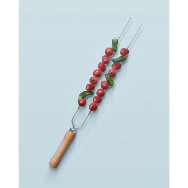 Imagem de Espeto Duplo para Churrasco 75cm - Mor