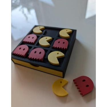 Imagem de Jogo da Velha Pac Man Geek Nerd - Estilosa Atelier