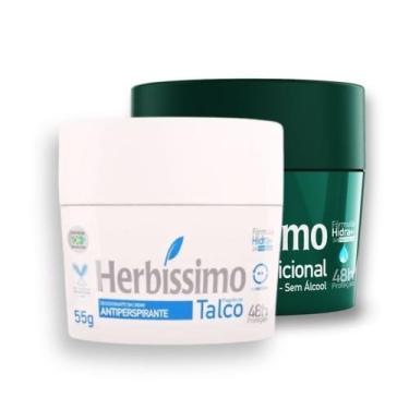 Imagem de Kit 2 Desodorante Herbissimo Creme Talco + Tradicional 55g - Dana Cosm