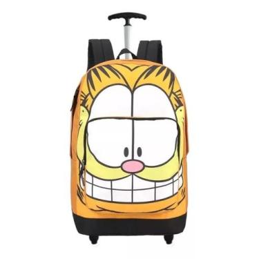 Imagem de Mochila Escolar Juvenil Estampada Gato Garfield Rodinhas G - luxcel, a