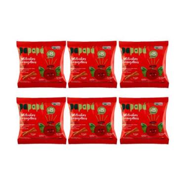 Imagem de Kit Palitinhos Vegetais Tomate Manjericão Papapá - 6 Unidades 20g