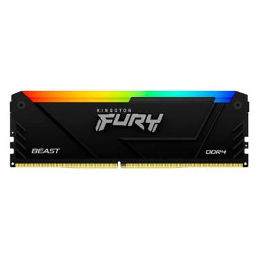 Imagem de Memória RAM Kingston Fury Beast RGB 16GB DDR4 3200 MHz - KF432C16BB12A