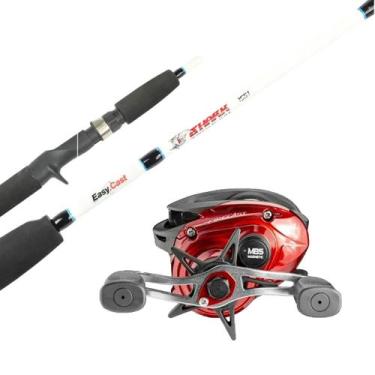 Imagem de Kit Carretilha Zest Fire Cast + Vara Lumis Easy Cast 1,60m Manivela:Es
