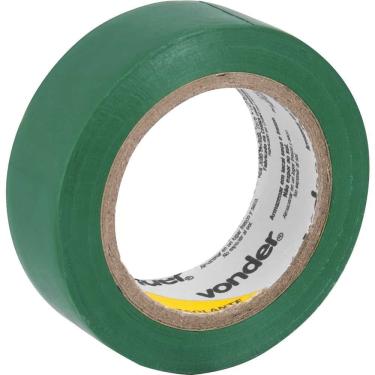 Imagem de Fita Isolante Vonder Antichama para Isolar Fios e Cabos Elétricos Verde 19MM X 10M