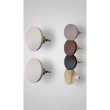 Imagem de Kit 3 Ganchos Parede Bola MDF Branco 5cm - Congratulations Store