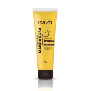 Imagem de Creme Hidratante Corporal e Facial Poran Manga Rosa 145g Toque Aveluda