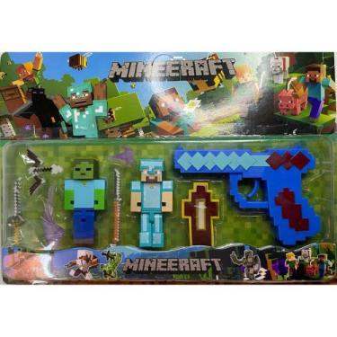 Bonecos minecraft e acessorios