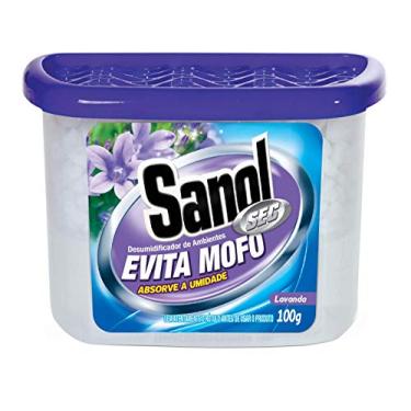 Imagem de Evita Mofo Absorventes de Umidade (desumidificador), Lavanda, Sanol, 100 g, Roxo