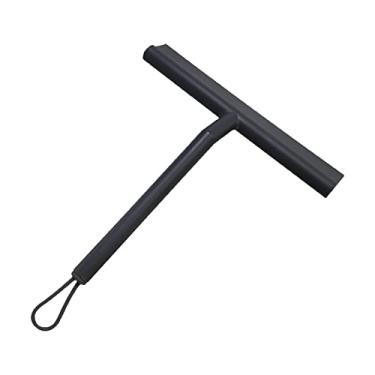 Imagem de de Chuveiro com Raspador de água de Gancho para de de Superfícies, Preto